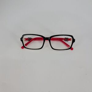 CHANEL Black and Red Glasses with Elegant Design